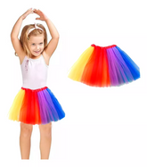 Tutu Arcoiris Falda Niña Ballet Disfraz Unicornio Fiesta Cosplay
